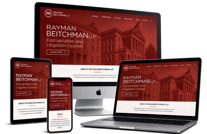 Responsive Legal Website Device Mockup